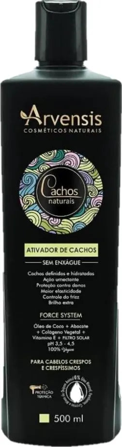 Creme Ativador de Cachos Crespos/Crespissimos 500ml Arvensis