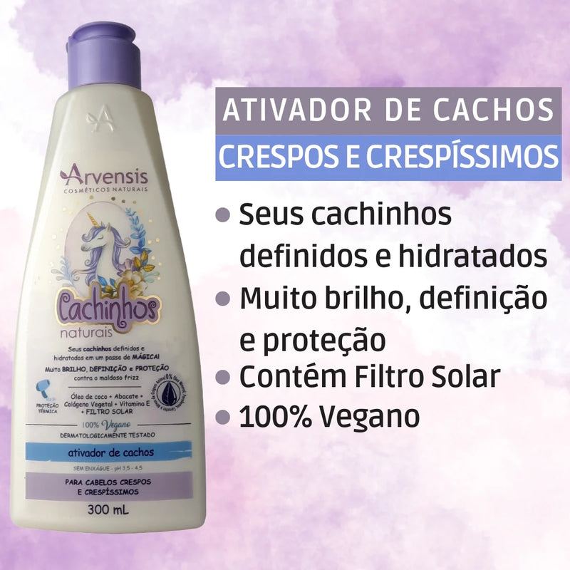 Creme Ativador de Cachinhos Crespos/Crespissimos Arvencis 300ml