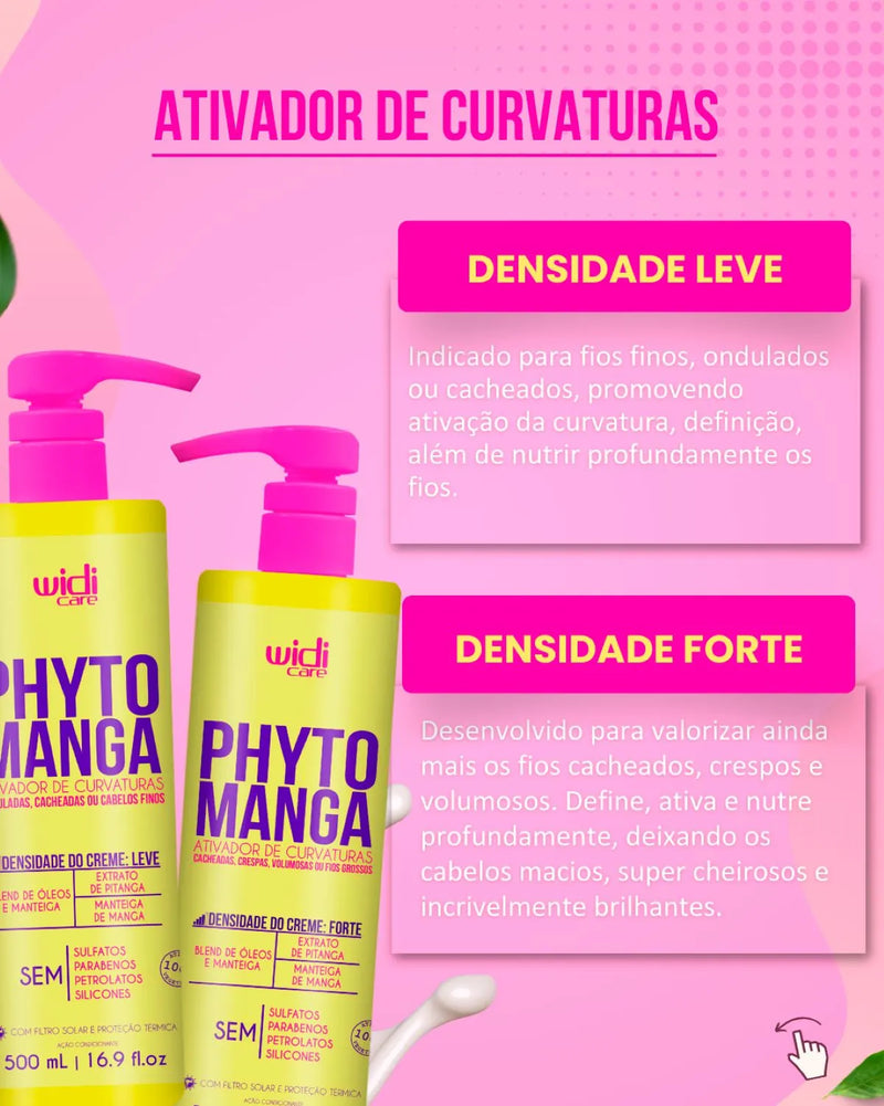 Phitomanga Ativador de curvatura Efeito Leve 500ml