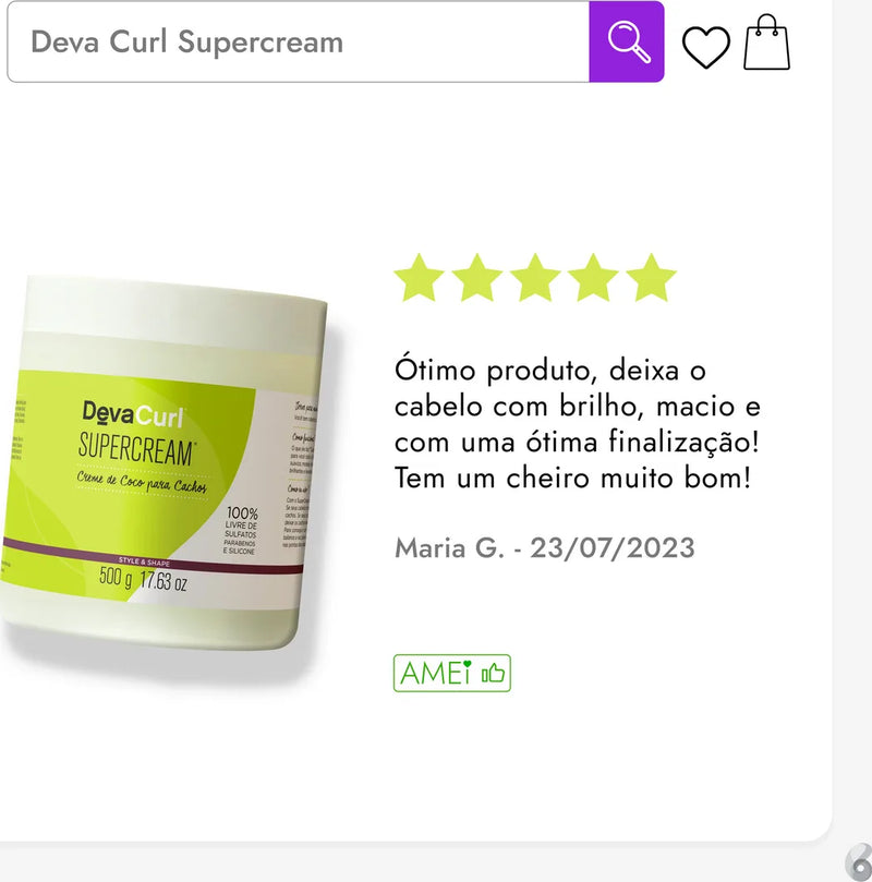 Deva Curl Supercream - Ativador de Cachos 500g