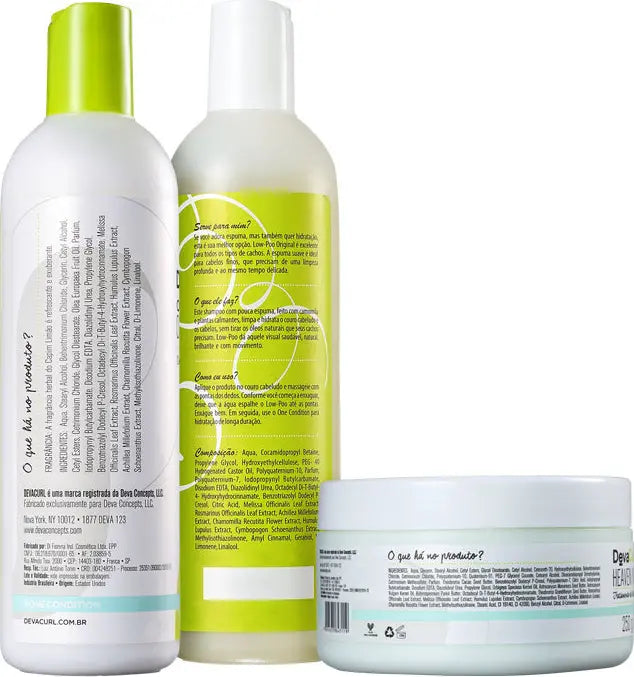 Kit Deva Curl  Heaven (3 Produtos)