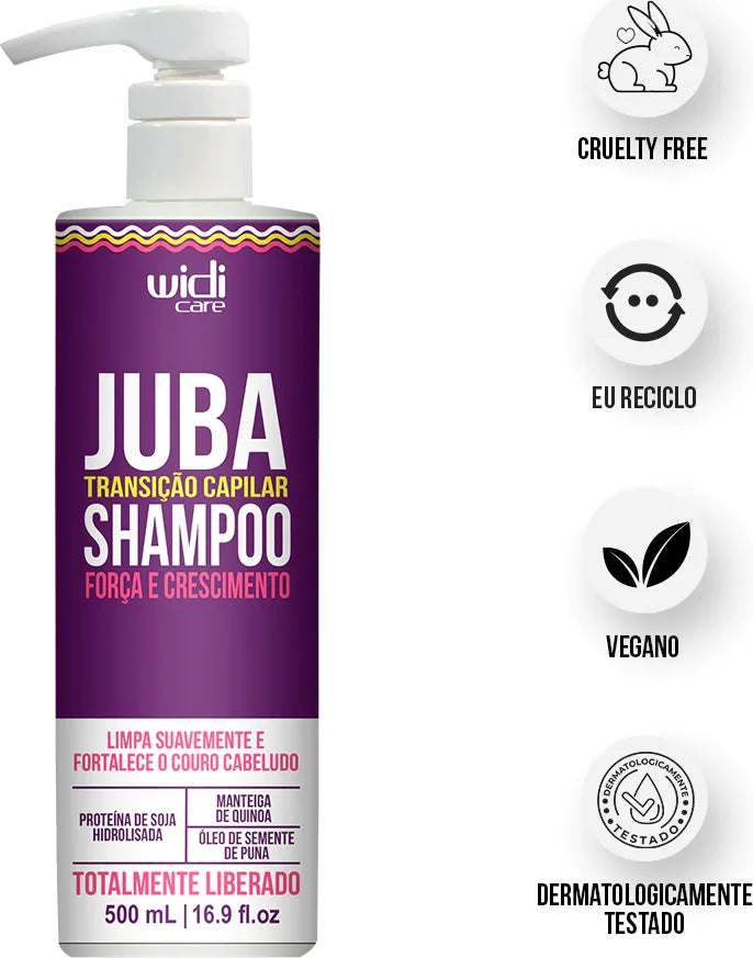 Shampoo Juba Transição Capilar 500ml Widi Care