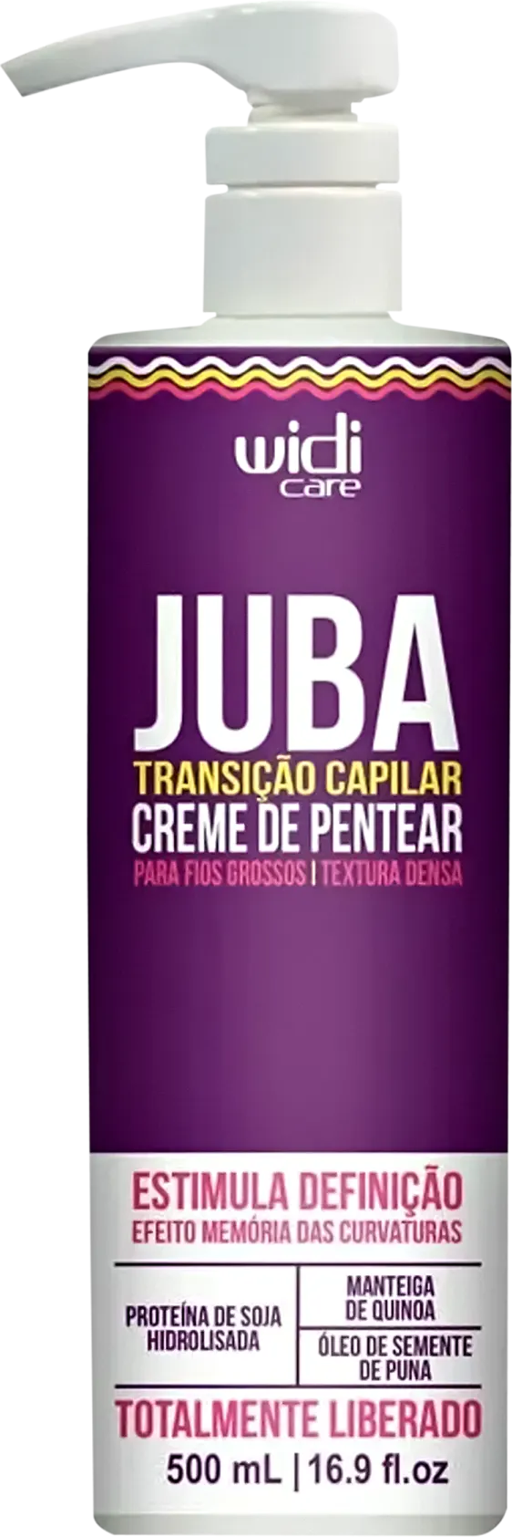 Creme de Pentear Juba Transição Capilar Textura Densa 500 ml Widi Care