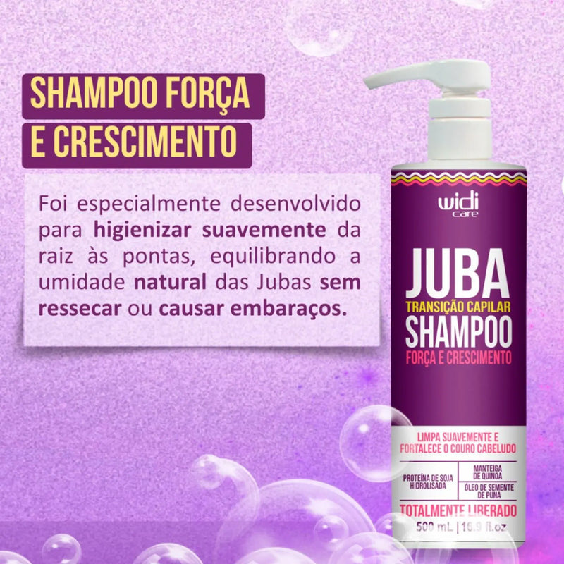 Shampoo Juba Transição Capilar 500ml Widi Care