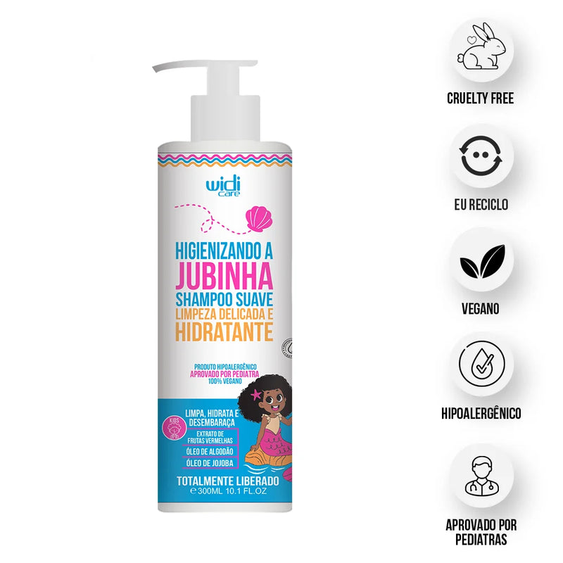 Higienizando A Jubinha Shampoo Suave Limpeza Delicada E Hidratante - 300ml